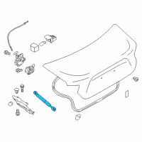 OEM Toyota Support Cylinder Diagram - SU003-07208