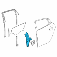 OEM 2018 Buick LaCrosse Window Regulator Diagram - 26209809