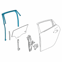 OEM 2018 Buick LaCrosse Run Weatherstrip Diagram - 26243631