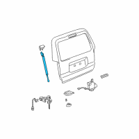 OEM 2003 Toyota 4Runner Support Cylinder Diagram - 68908-35050