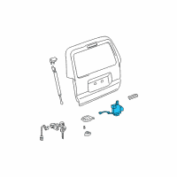 OEM 2006 Toyota 4Runner Lock Diagram - 69110-35090