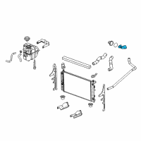 OEM Pontiac Water Outlet Assembly Diagram - 12581647