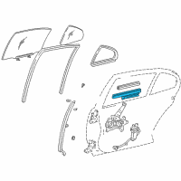 OEM 2005 Lexus IS300 Channel Sub-Assy, Rear Door Glass, LH Diagram - 69906-53020