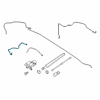 OEM 2019 Lincoln MKC Washer Hose Diagram - EJ7Z-17A605-B