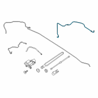 OEM 2015 Lincoln MKC Washer Hose Diagram - EJ7Z-17A605-E