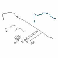 OEM 2017 Lincoln MKC Washer Hose Diagram - EJ7Z-17A605-E