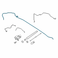 OEM 2019 Lincoln MKC Washer Hose Diagram - EJ7Z-17A605-A