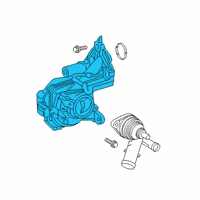 OEM 2021 Lexus UX250h Housing Sub-Assembly, Wa Diagram - 16032-F2010