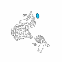 OEM Lexus NX450h+ Gasket, Water Inlet Diagram - 16325-25010