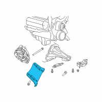 OEM 2009 Dodge Durango Bracket-Engine Mount Diagram - 52122775AA