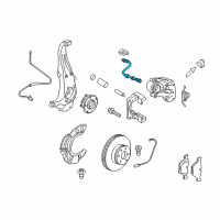 OEM BMW 740Ld xDrive Brake Hose Front Diagram - 34-32-6-775-261