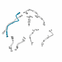 OEM 2021 BMW X5 COOLANT LINE, TURBOCHARGER R Diagram - 11-53-8-092-597