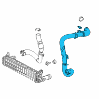 OEM Dodge Dart Air Cooler Duct Outlet Diagram - 55111476AC