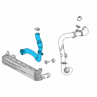 OEM Dodge Dart Air Cooler Duct Inlet Diagram - 55111477AD