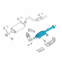 OEM 2001 Chevrolet Tracker Exhaust Pipe No.2 (On Esn) Diagram - 30020669