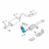 OEM 2001 Chevrolet Tracker Warm Up 3Way Catalytic Convertor (W/Exhaust Manifold Pipe) Diagram - 30025017