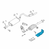 OEM 2000 Chevrolet Tracker Panel, Heat Protector, Rear (On Esn) Diagram - 30022233