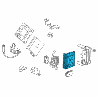 OEM Cadillac SRX Module Diagram - 13586043