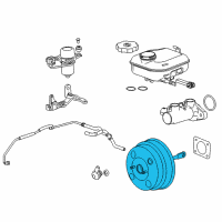 OEM Chevrolet Caprice Booster Assembly Diagram - 23422812