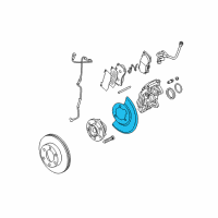 OEM 2008 Hummer H3 Splash Shield Diagram - 25907222