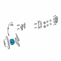 OEM Pontiac GTO Hub & Bearing Diagram - 92115772