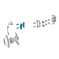 OEM 2006 Pontiac GTO Pad Kit, Front Disc Brake Diagram - 92175204