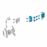 OEM 2005 Pontiac GTO Caliper Asm-Front Brake Diagram - 92175207