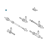 OEM 2022 Kia Forte Bearing Bracket & Sh Diagram - 49560M6700