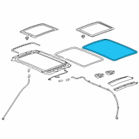 OEM 2011 Cadillac SRX Outer Weatherstrip Diagram - 20929619