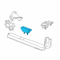 OEM 2004 Ford F-350 Super Duty Rear Support Diagram - F81Z-6068-AA