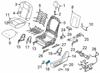 OEM 2021 Nissan Rogue Switch Assembly-Front Seat, LH Diagram - 87066-6RA1A