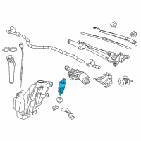 OEM Chevrolet Volt Front Washer Pump Diagram - 13593730
