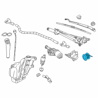 OEM 2018 Buick Regal TourX Washer Hose Diagram - 13305467