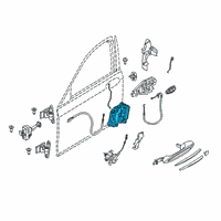 OEM 2021 BMW 530i xDrive Left System Latch Diagram - 51-21-7-477-685