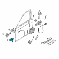 OEM 2022 BMW M5 Door Hinge, Bottom Right Diagram - 41-51-7-420-090