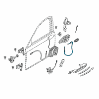 OEM 2022 BMW M5 BOWD.CABLE, OUTSIDE DOOR HAND Diagram - 51-21-5-A07-7A1