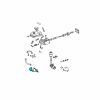 OEM 2004 Toyota Tacoma Tube, Brake ACTUATOR Diagram - 44551-34020