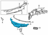OEM 2022 Chevrolet Corvette Dash Panel Diagram - 84831428