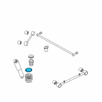 OEM 2007 Kia Sorento Seat-Rubber, Up Diagram - 553413E000