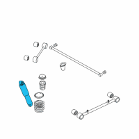 OEM Kia Sorento Rear Shock Absorber Assembly Diagram - 553003E110