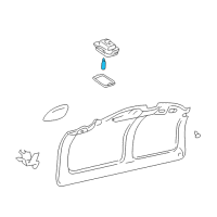 OEM 2011 Toyota Corolla Map Lamp Bulb Diagram - 00234-00194