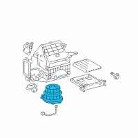 OEM Toyota Prius Fan & Motor Diagram - 87103-47050