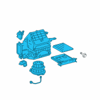 OEM Toyota Prius Blower Assembly Diagram - 87130-47091