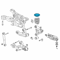 OEM 2009 Toyota Sequoia Spring Insulator Diagram - 48257-0C011