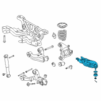 OEM 2021 Toyota Sequoia Rear Lower Control Arm Diagram - 48730-09040