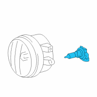 OEM Toyota Fog Lamp Bulb Diagram - 90981-AD011