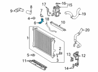 OEM Lexus NECK, FILLER Diagram - 16897-25050