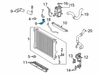 OEM Lexus NX350h NECK, FILLER Diagram - 16897-25050