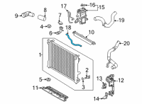 OEM Lexus NX350h HOSE, WATER BY-PASS Diagram - 16282-25150