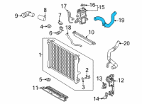 OEM Lexus NX350h Multi Purpose Hose Diagram - 1657225060